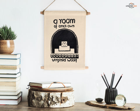 Wall Banner: "A Room of One's Own" by Virginia Woolf