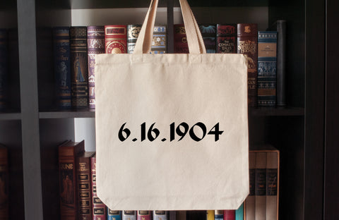 Canvas Tote Bag: 6.16.1904 (Bloomsday)(James Joyce)