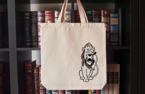 Canvas Tote Bag: The Wonderful Wizard of Oz – Cowardly Lion (L. Frank Baum)