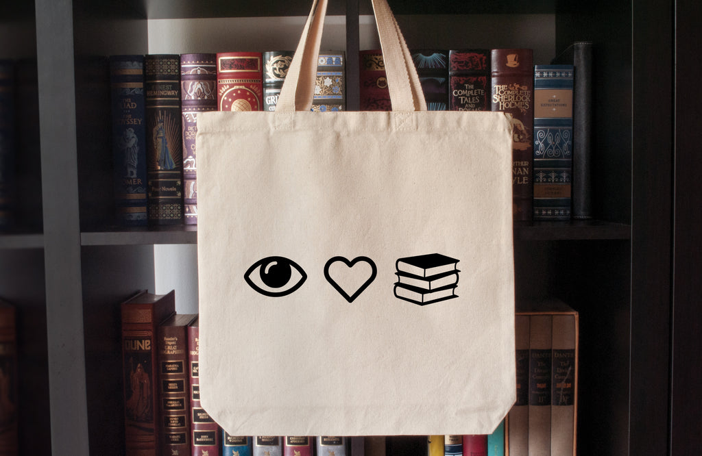 Canvas Tote Bag: I Love Books (Eye Heart Books)