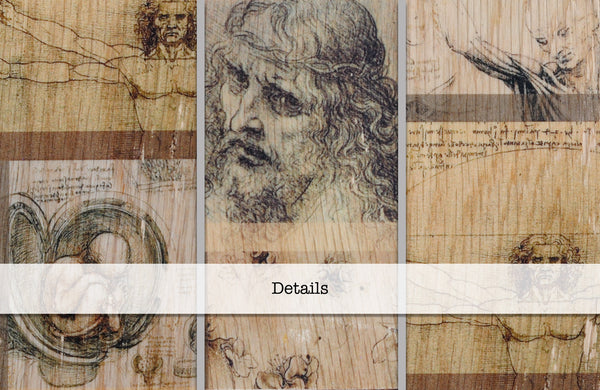 Da Vinci's Drawings Bookend