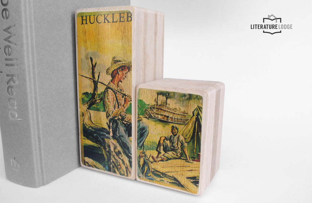 The Adventures of Huckleberry Finn (Mark Twain) Bookend