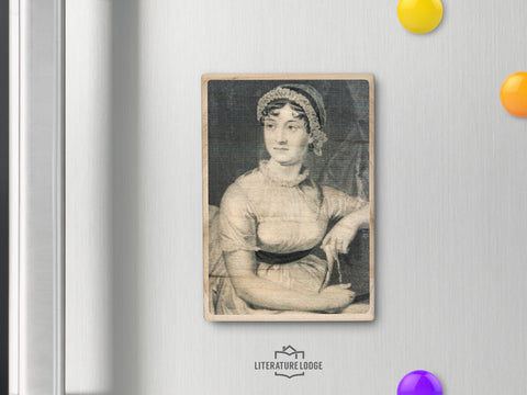 Wooden Magnet: Jane Austen