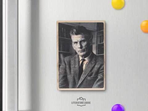 Wooden Magnet: Samuel Beckett