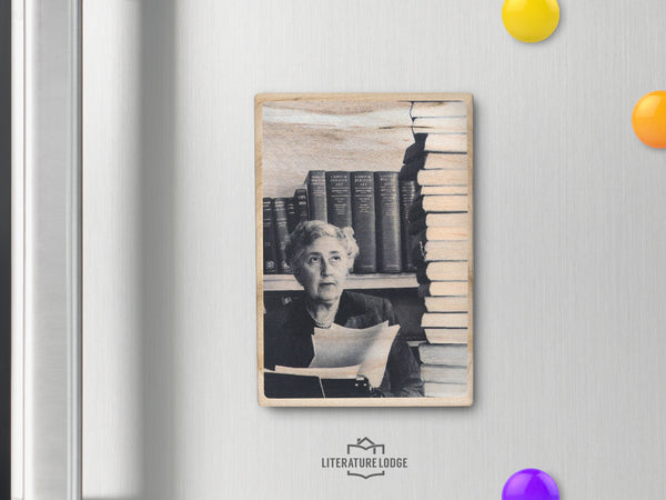 Wooden Magnet: Agatha Christie