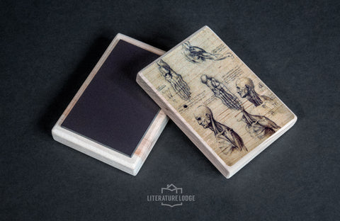 Wooden Magnet: Da Vinci's Sketches