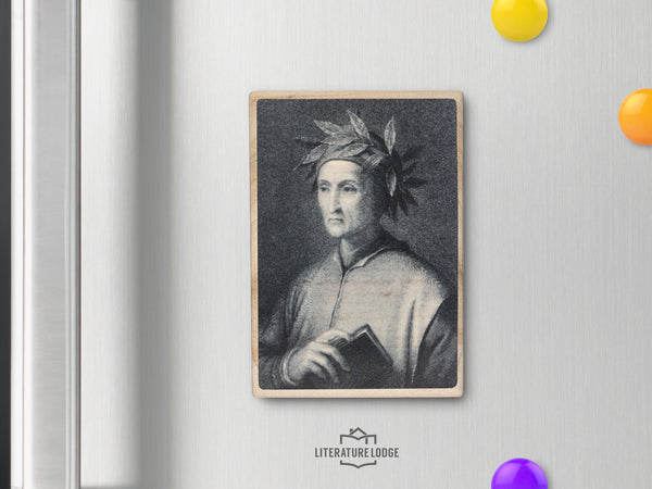 Wooden Magnet: Dante Alighieri