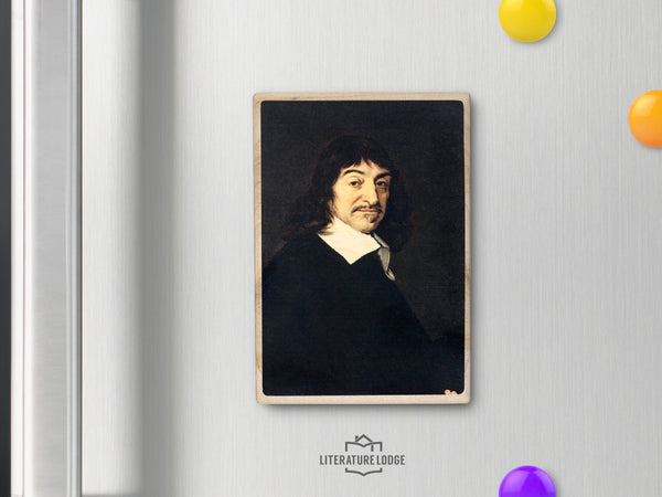 Wooden Magnet: René Descartes