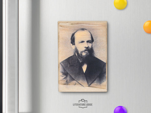 Wooden Magnet: Fyodor Dostoyevsky