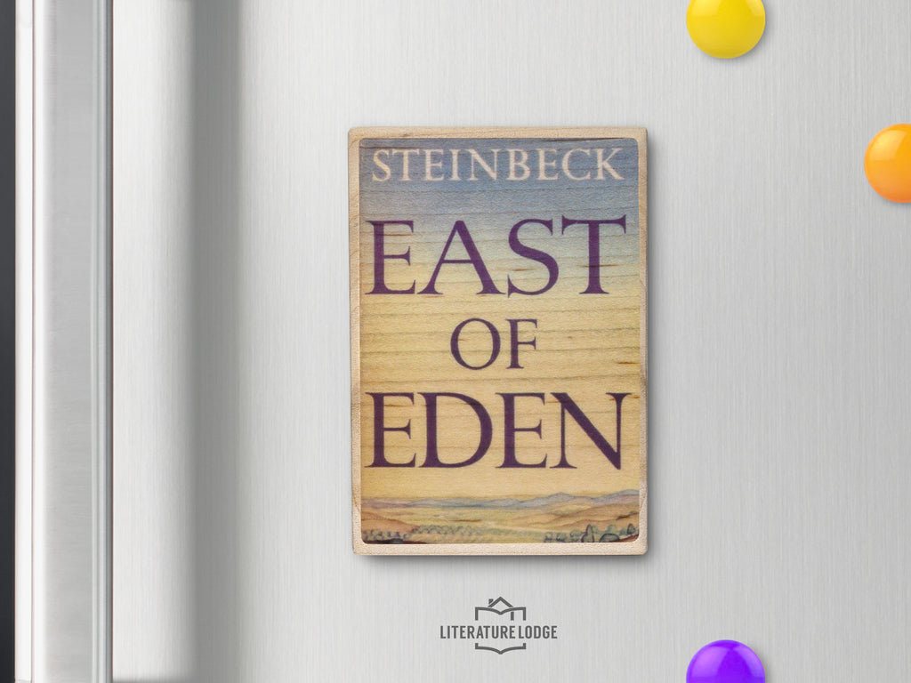 Wooden Magnet: "East of Eden" by John Steinbeck
