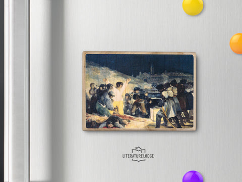 Wooden Magnet: Francisco Goya's "The Third of May 1808"