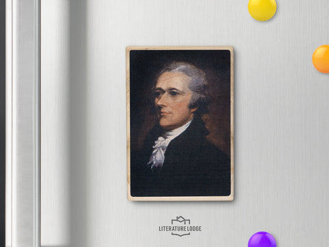 Wooden Magnet: Alexander Hamilton