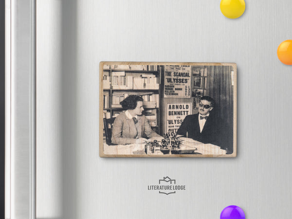 Wooden Magnet: James Joyce and Sylvia Beach