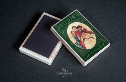Wooden Magnet: "Little Women" by Louisa May Alcott