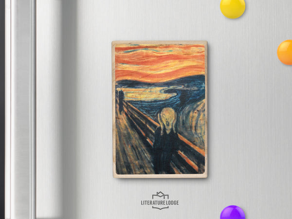 Wooden Magnet: "The Scream" by Edvard Munch