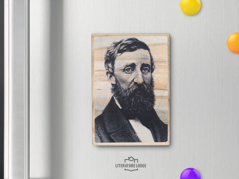 Wooden Magnet: Henry David Thoreau