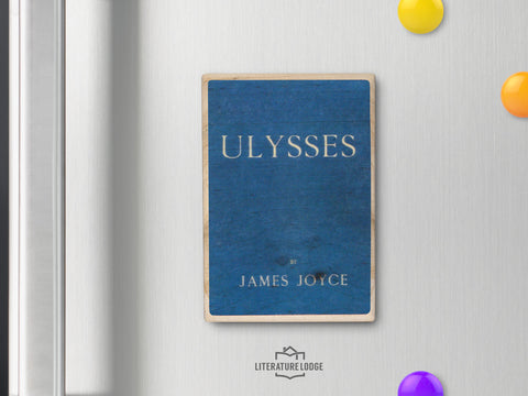 Wooden Magnet: "Ulysses" by James Joyce
