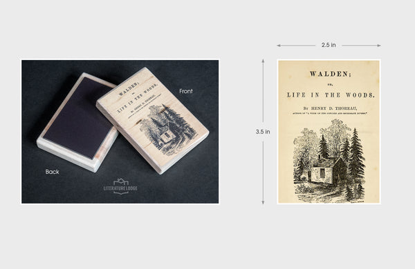 Wooden Magnet: "Walden" by Henry David Thoreau
