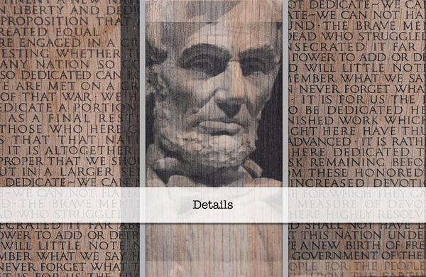 Abraham Lincoln's Gettysburg Address Bookend